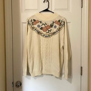 Vintage Alfred Dunner Embroidered Sweater
